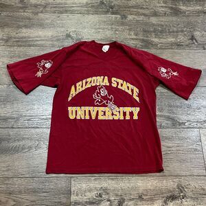 Vintage 80s Champion Arizona State ASU Sparky Tee Single Stitch Made USA Large